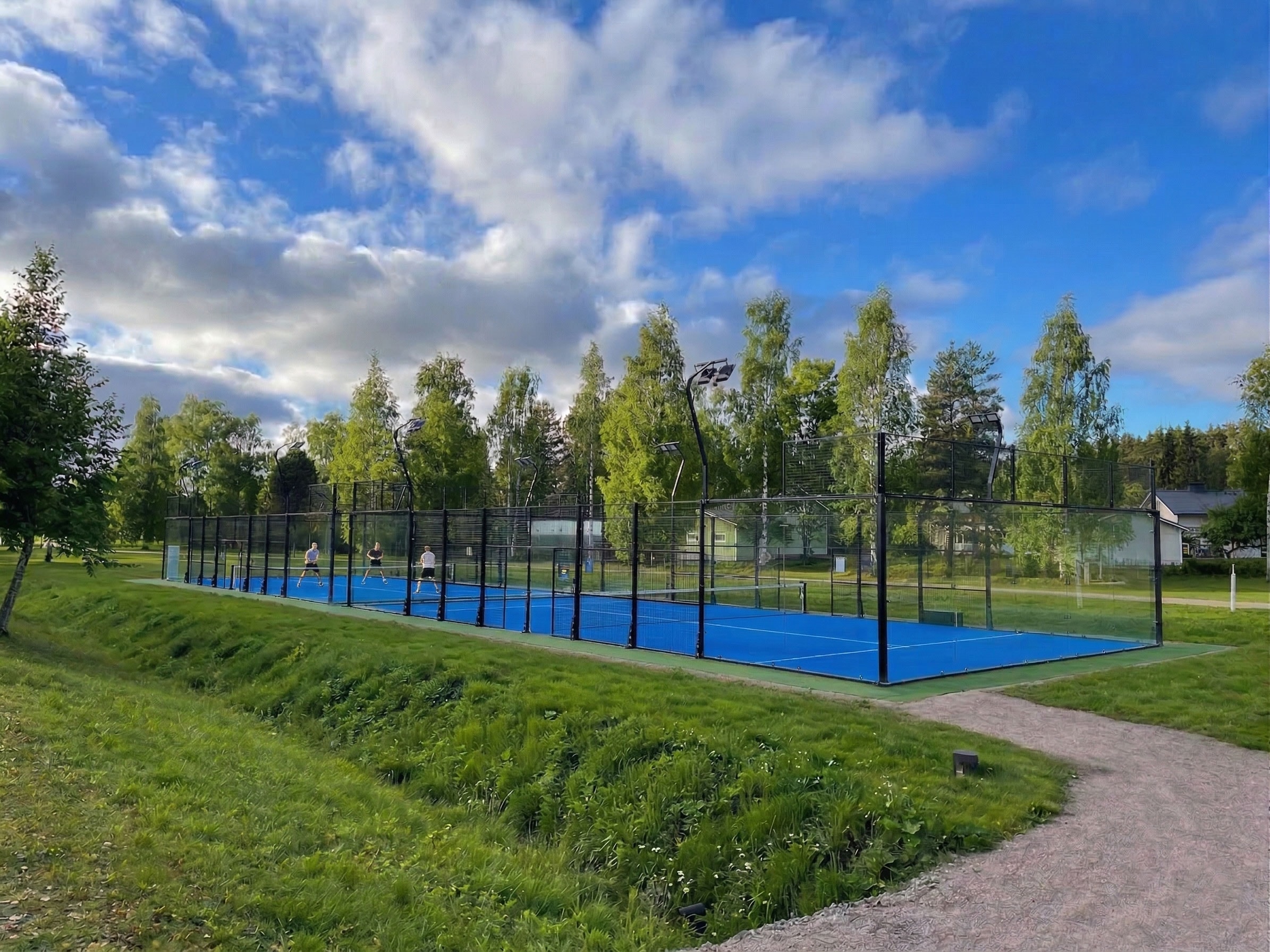 Padel Riihimäki kentät Teutonpuistossa